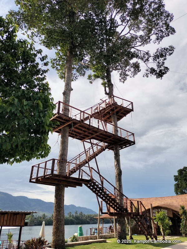 Zip Line Cafe in Kampot, Cambodia