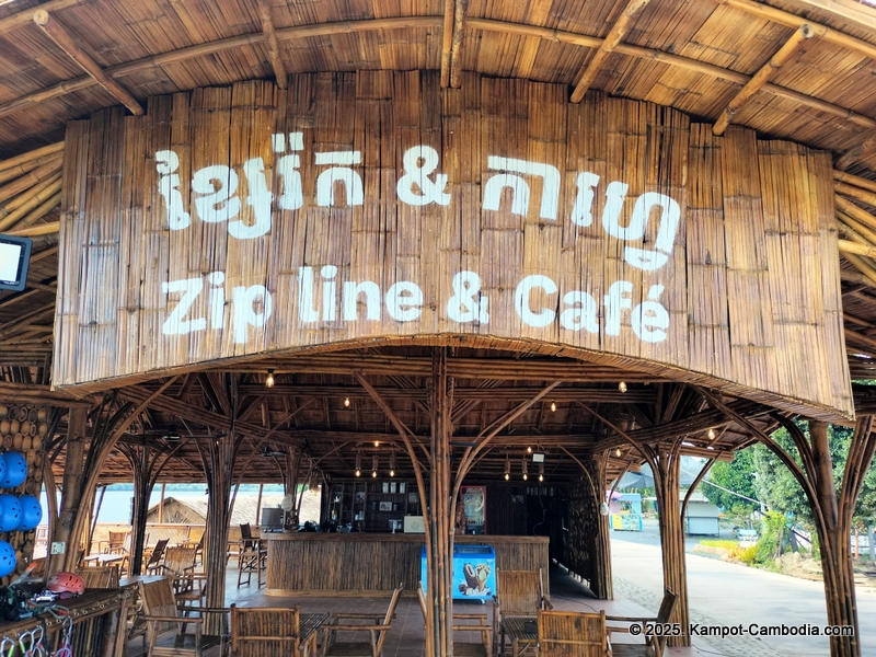 Zip Line Cafe in Kampot, Cambodia