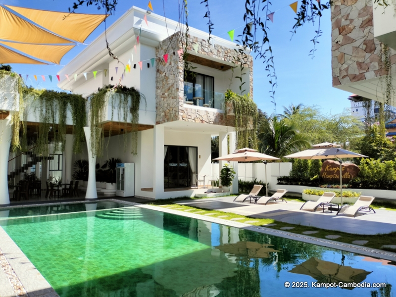 Kampot hampton villa hotel in Kampot, Cambodia