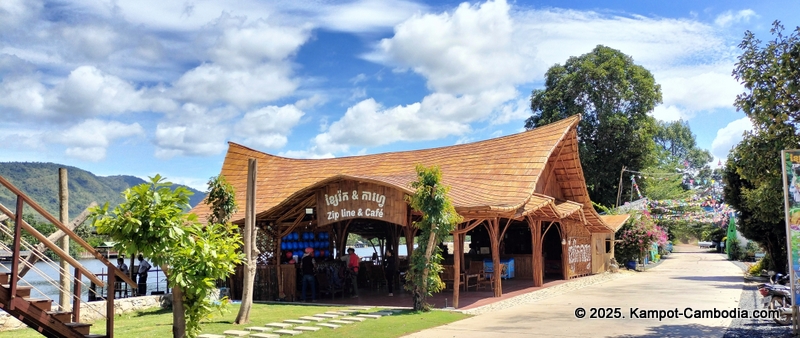 Zip Line Cafe in Kampot, Cambodia