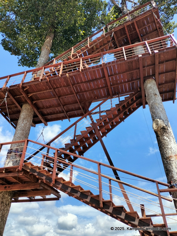 Zip Line Cafe in Kampot, Cambodia