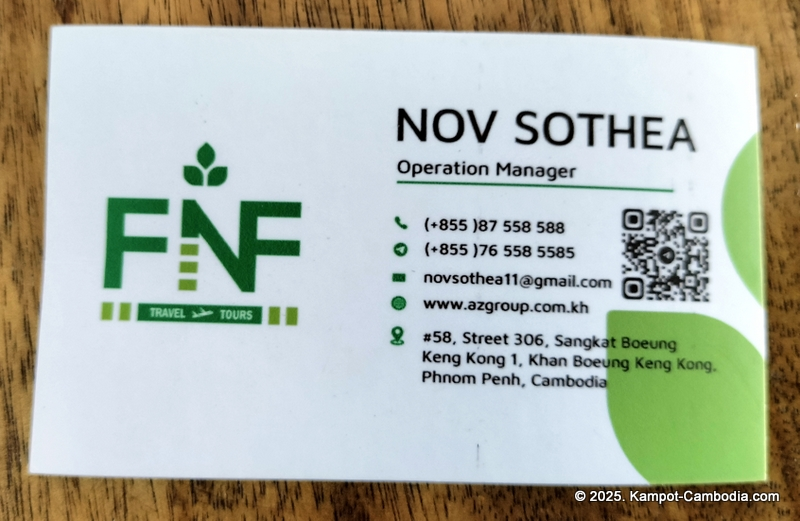 FNF Travel and Tours in Kampot, Cambodia