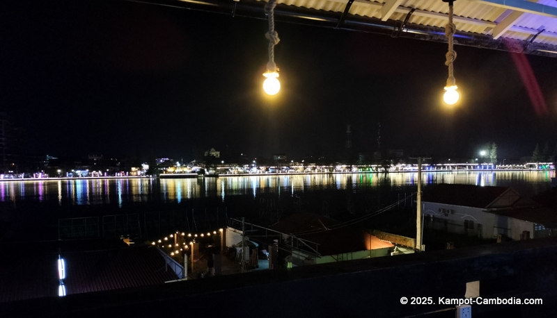 players pool hall, golf simulator, karaoke, sports bar, and sky bar in kampot, cambodia