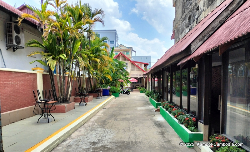 Studebakers Guesthouse, restaurant and bar in Kampot, Cambodia.