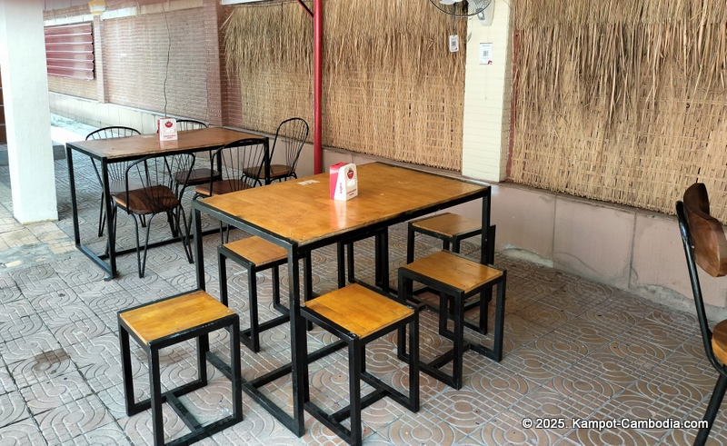 Studebakers Guesthouse, restaurant and bar in Kampot, Cambodia.