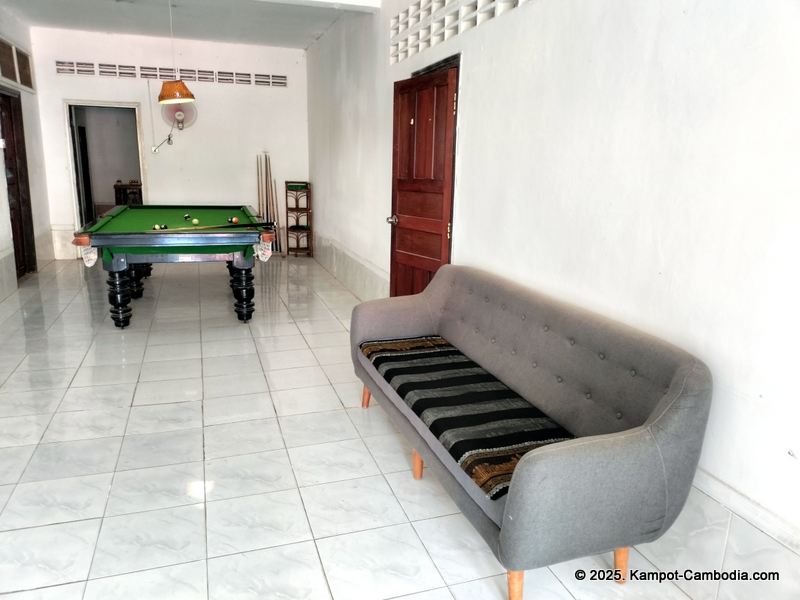 Studebakers Guesthouse, restaurant and bar in Kampot, Cambodia.