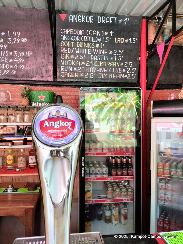 Studebakers Guesthouse, restaurant and bar in Kampot, Cambodia.
