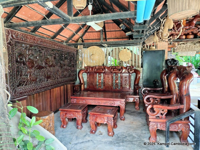 Kampot Green Bungalows on Fish Island in Kampot, Cambodia