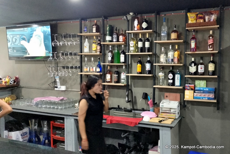 players pool hall, golf simulator, karaoke, sports bar, and sky bar in kampot, cambodia