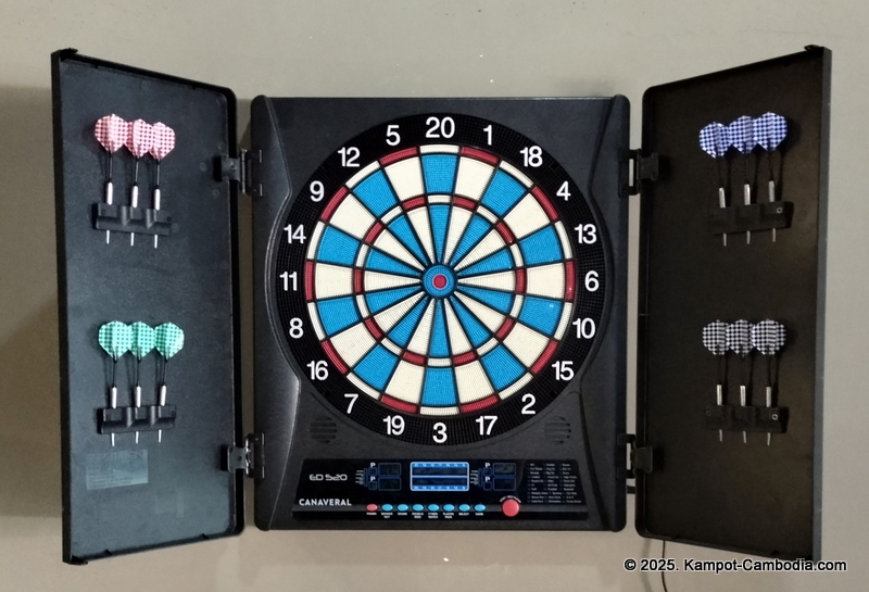 players pool hall, golf simulator, karaoke, sports bar, and sky bar in kampot, cambodia