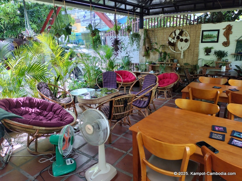 Derm Svay Guesthouse, restaurant, and yoga in Kampot, Cambodia