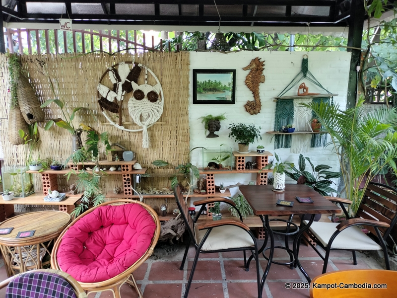Derm Svay Guesthouse, restaurant, and yoga in Kampot, Cambodia