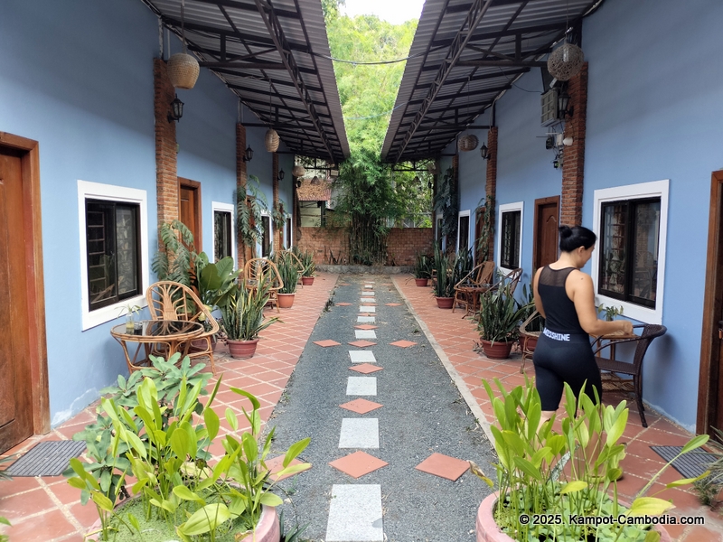 Derm Svay Guesthouse, restaurant, and yoga in Kampot, Cambodia