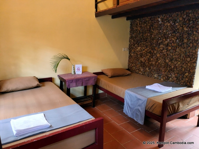 Derm Svay Guesthouse, restaurant, and yoga in Kampot, Cambodia