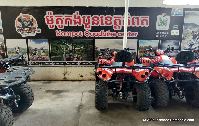 Kampot Quadbike and Motorbike Rental Center in Cambodia.