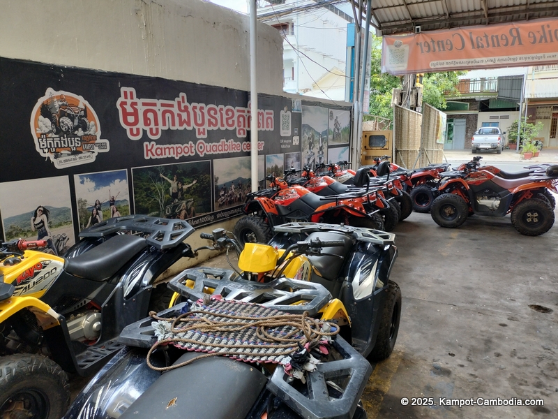 Kampot Quadbike and Motorbike Rental Center in Cambodia.