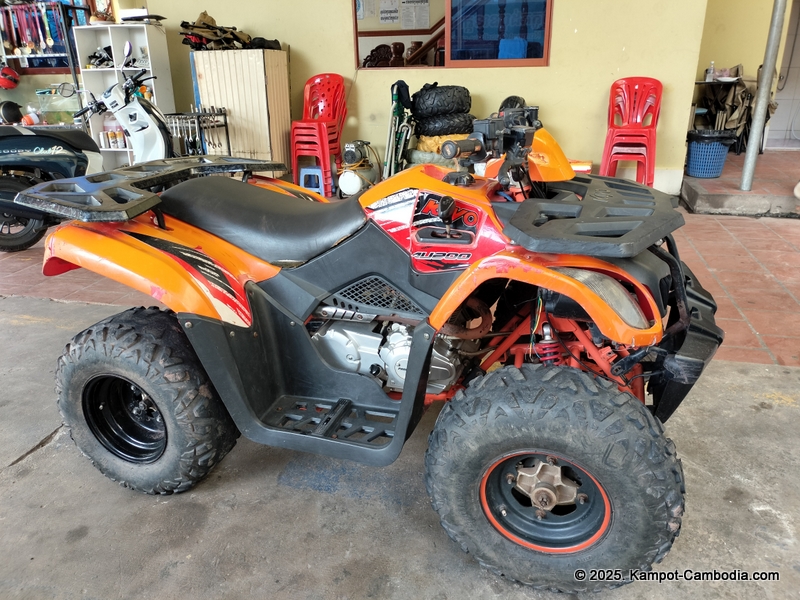 Kampot Quadbike and Motorbike Rental Center in Cambodia.