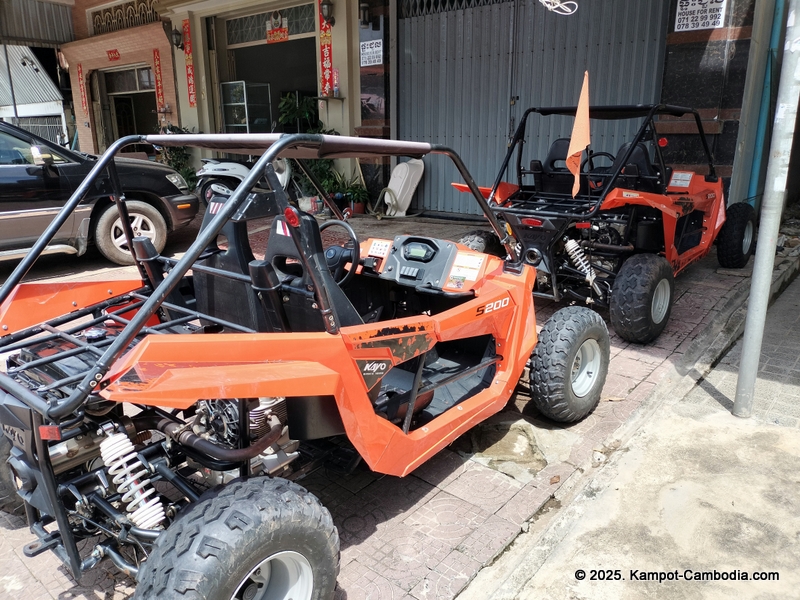 Kampot Quadbike and Motorbike Rental Center in Cambodia.