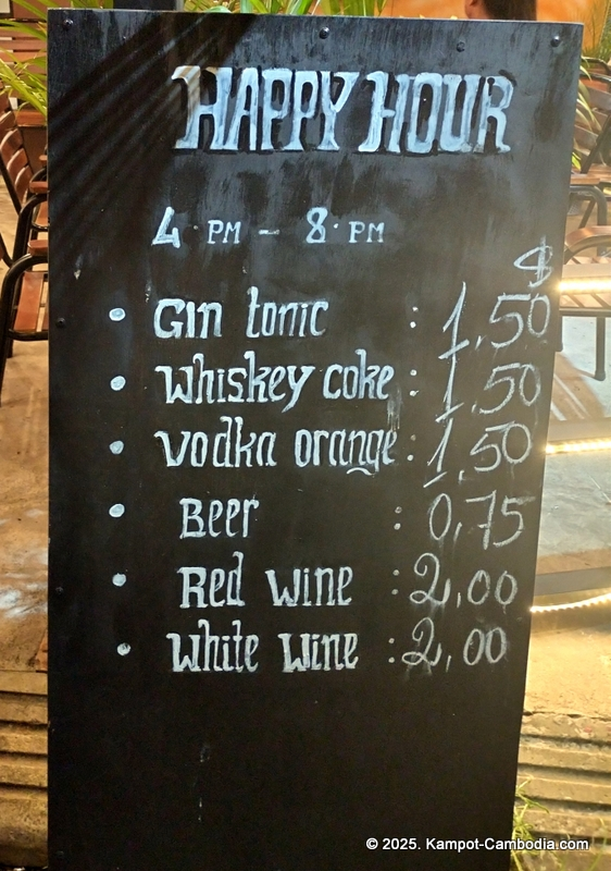 Titanic Restaurant in Kampot, Cambodia