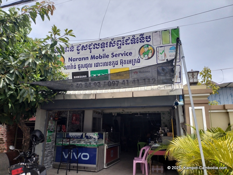 narann mobile service. phone repair in kampot, cambodia