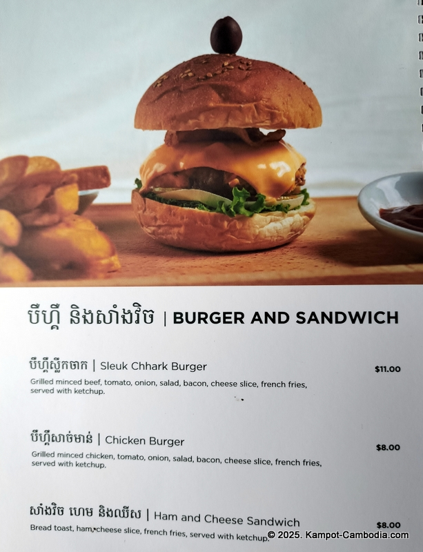 good time relax resort in kampot cambodia. Menu