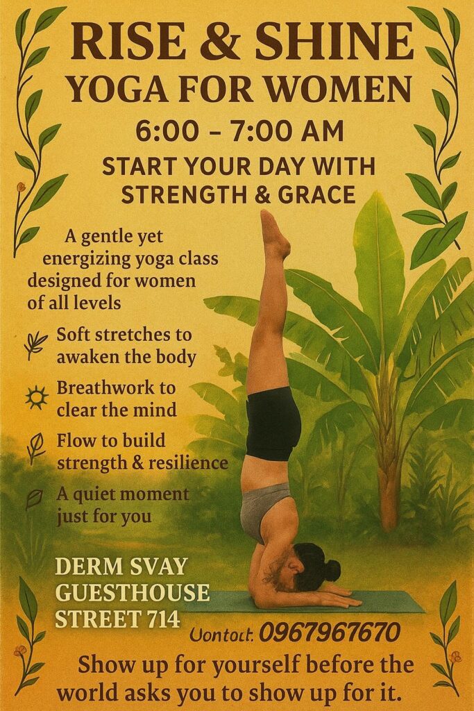 Derm Svay Guesthouse, restaurant, and yoga in Kampot, Cambodia