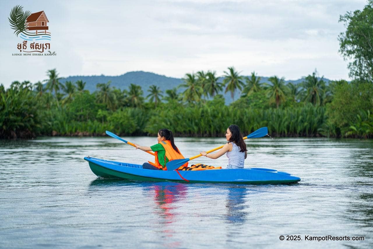 Moustache et Nico in Kampot, Cambodia. French Restaurant