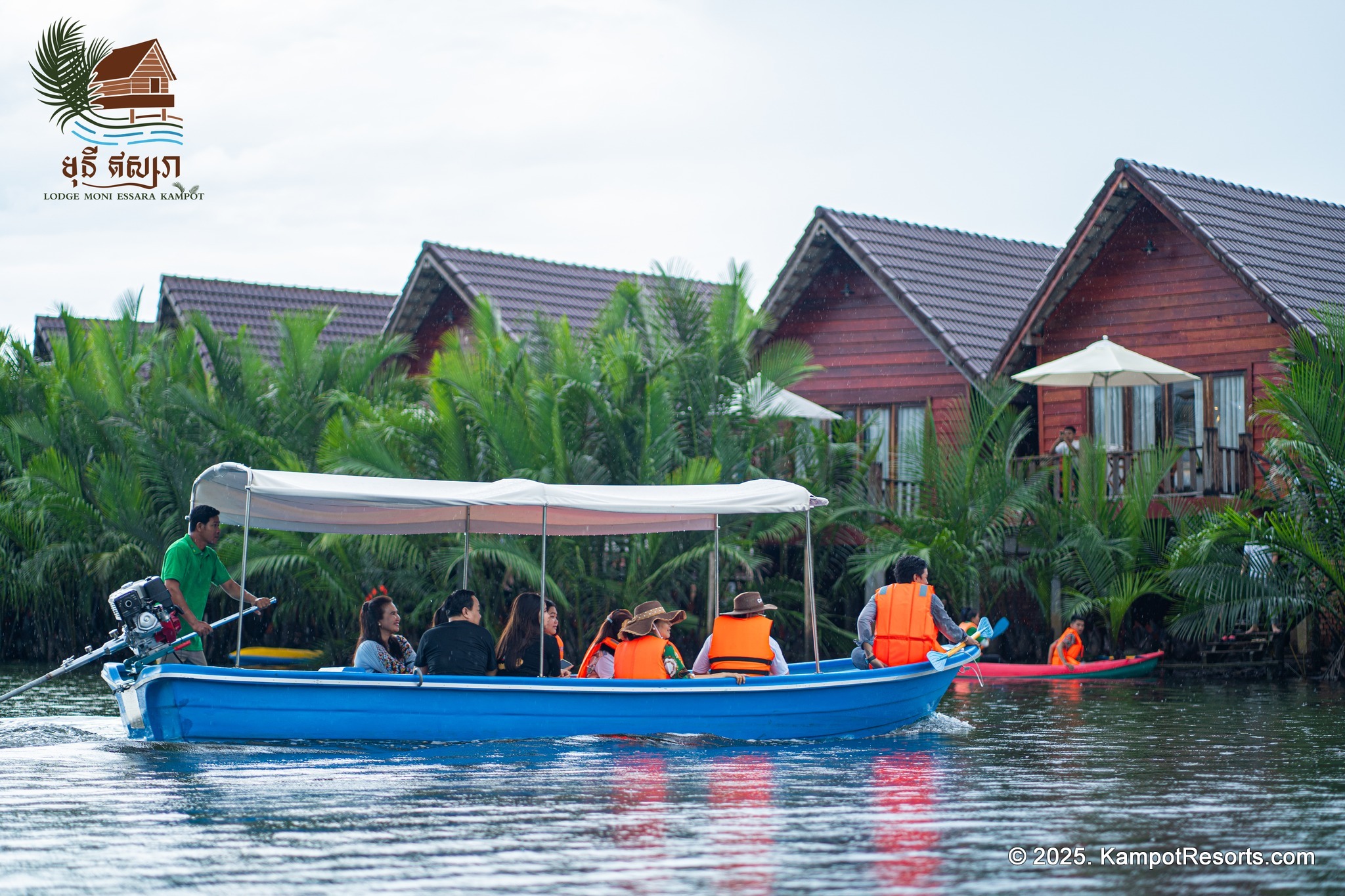 Moustache et Nico in Kampot, Cambodia. French Restaurant