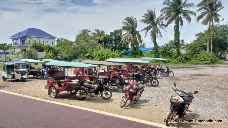 Train in Kampot, Cambodia. Kampot Train Station. Train schedule.