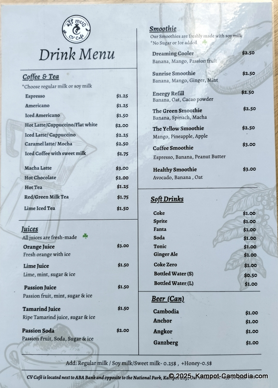 cv vegetarian restaurant in kampot cambodia