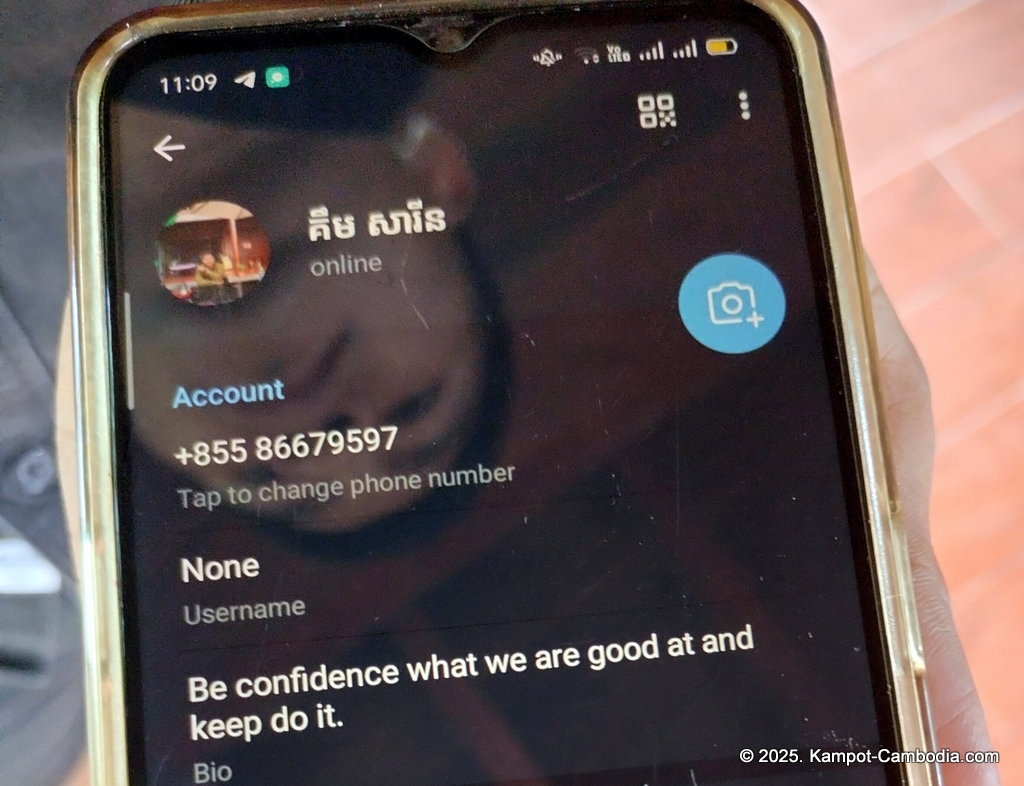 Meas Ganya Guesthouse in Kampot, cambodia.