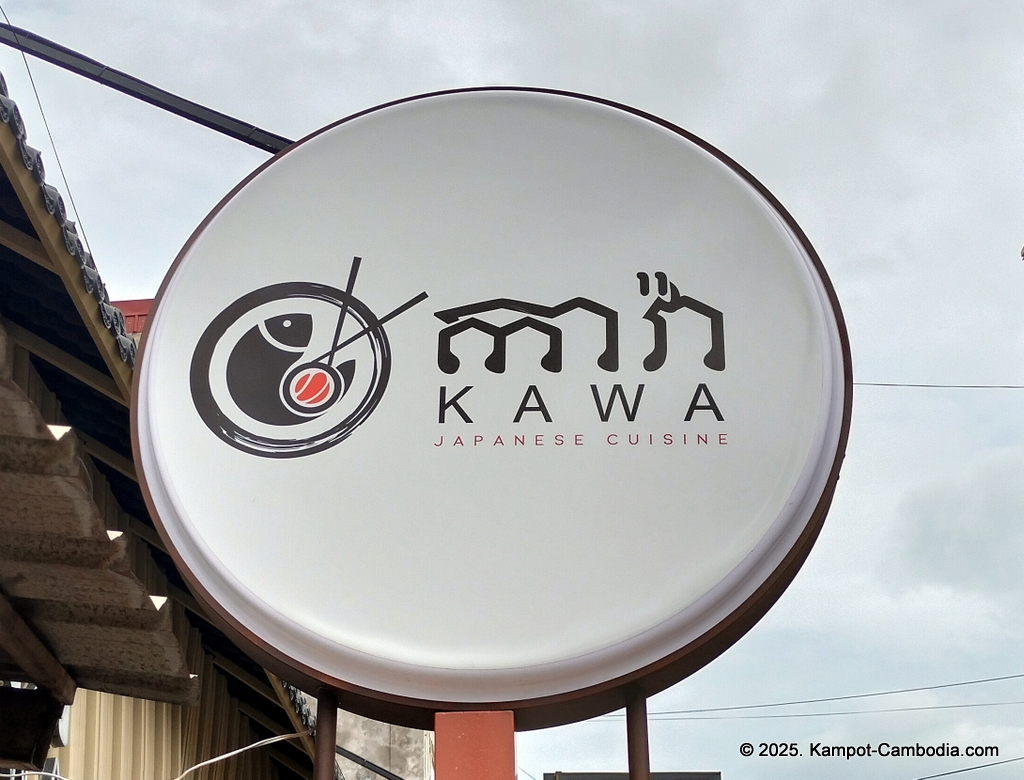 Kawa Japanese Cuisine restaurant in Kampot, Cambodia