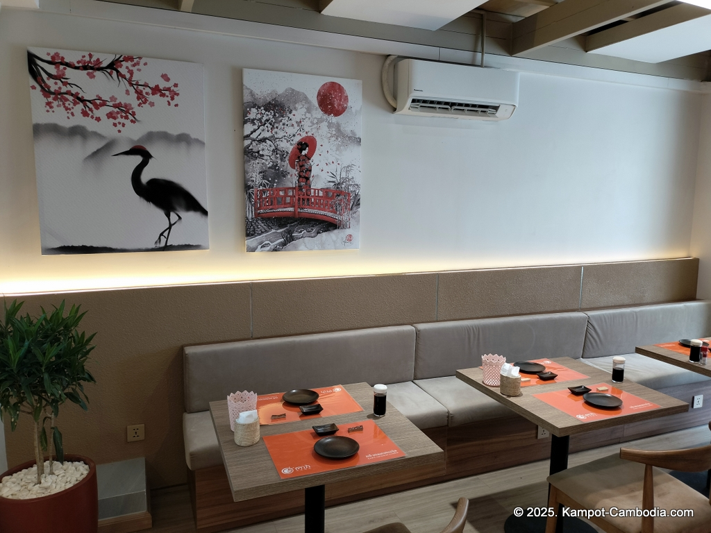 Kawa Japanese Cuisine restaurant in Kampot, Cambodia