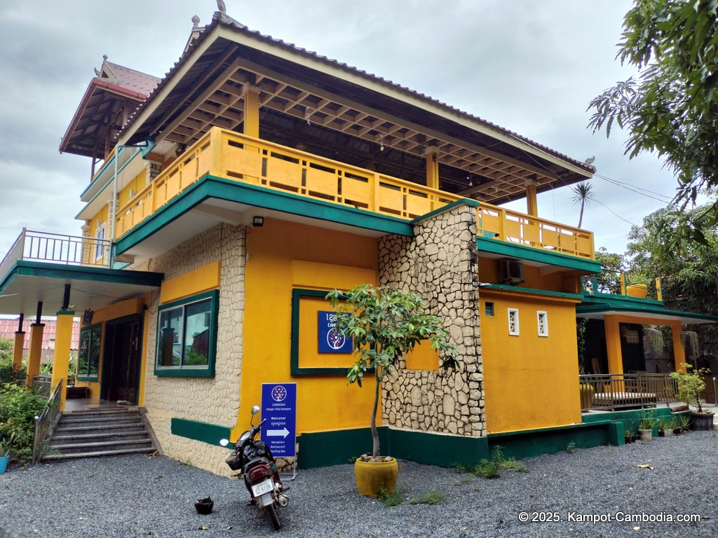 Metta Guesthouse and Vegan Restaurant in Kampot, Cambodia.
