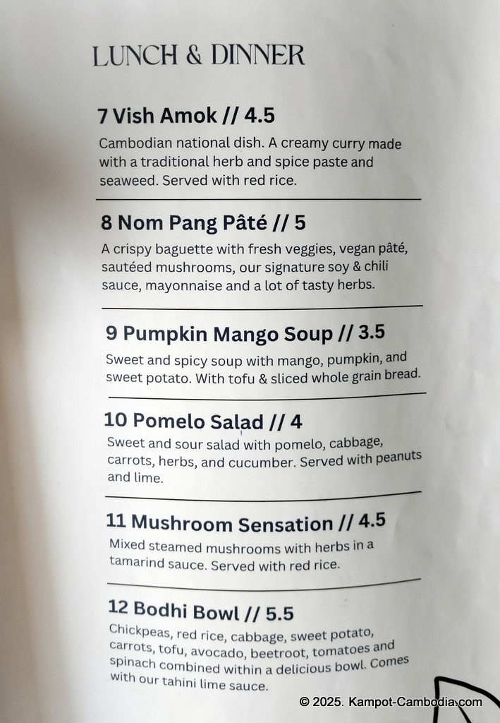 Cambodhi Vegan and Gay Friendly Guesthouse in Kampot, Cambodia.