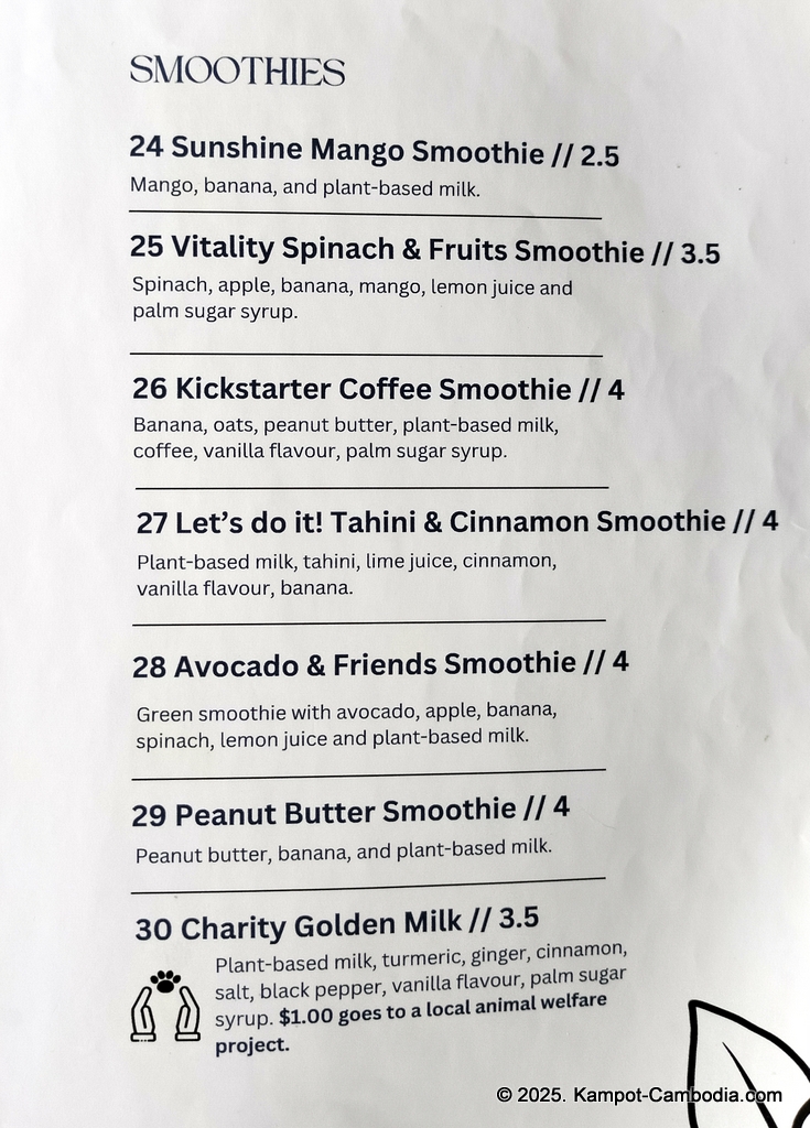 Cambodhi Vegan and Gay Friendly Guesthouse in Kampot, Cambodia.