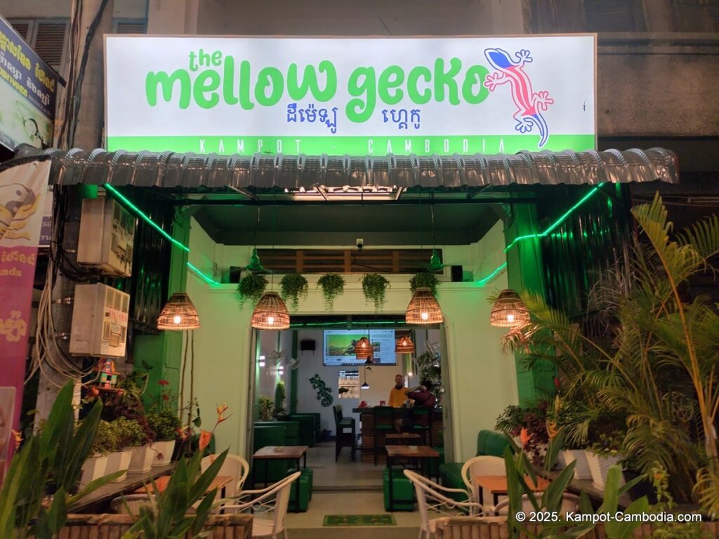 The Mellow Gecko Tapas Bar in Kampot, Cambodia