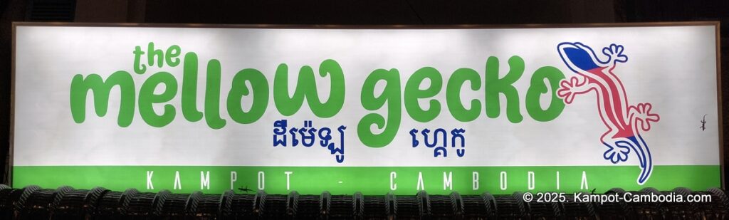 The Mellow Gecko Tapas Bar in Kampot, Cambodia