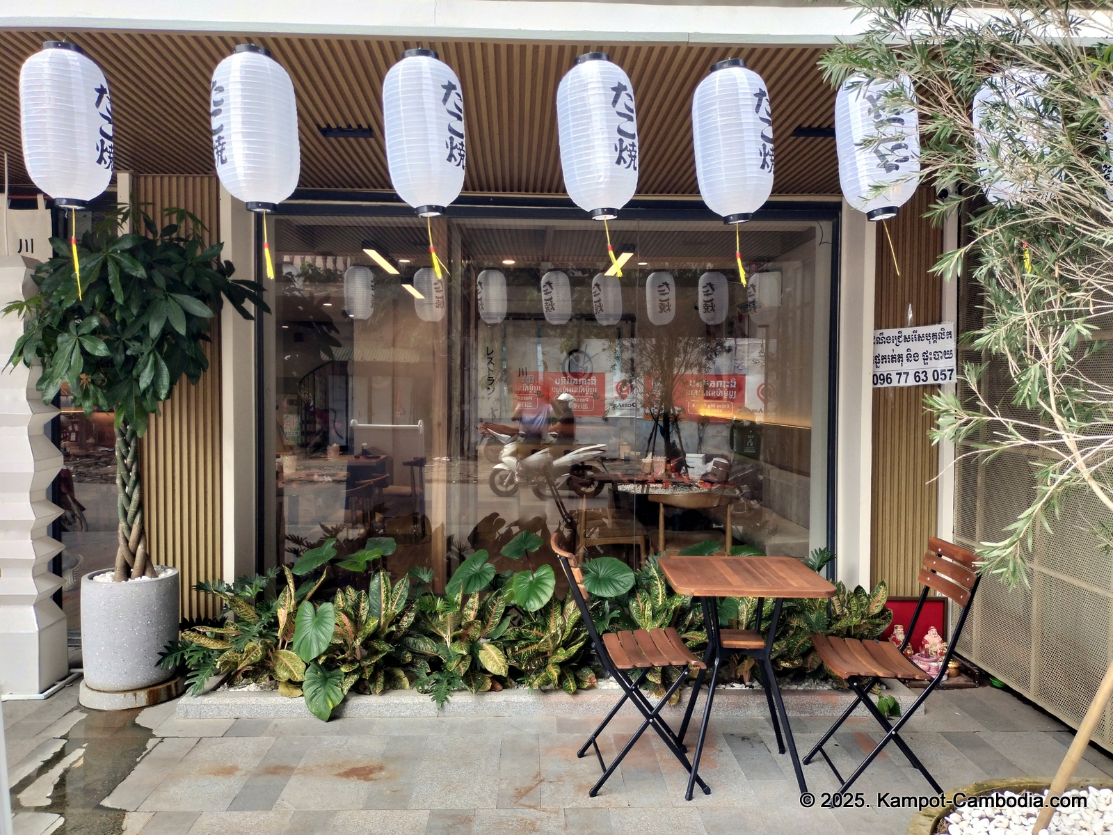 Kawa Japanese Cuisine restaurant in Kampot, Cambodia