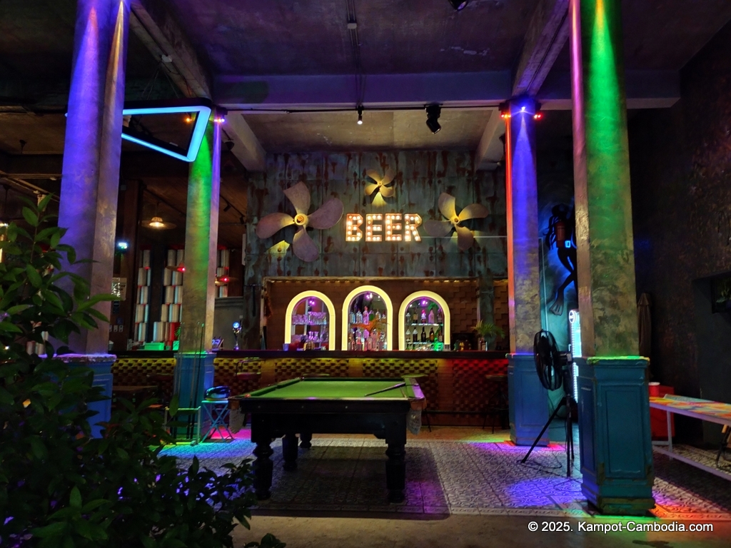 old market pub in kampot cambodia. Japanese restaurant.