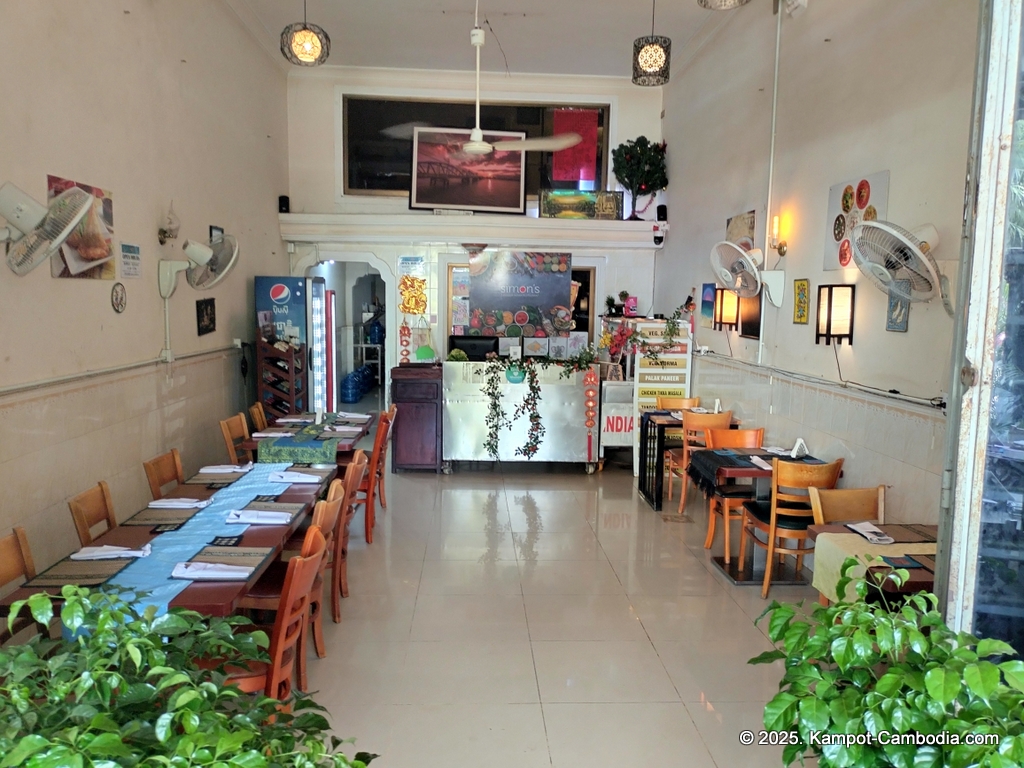 simon's indian restaurant in kampot cambodia