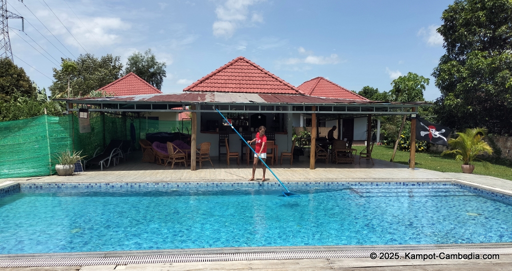 Bluebird Lodge in kampot, cambodia