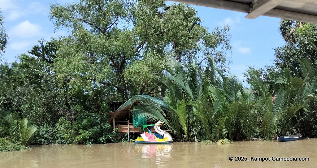 Queen Island resort in Kampot, Cambodia. Island resort.