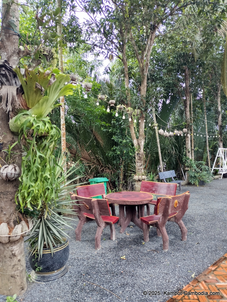 Queen Island resort in Kampot, Cambodia. Island resort.