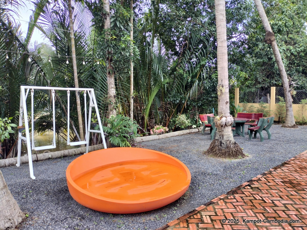 Queen Island resort in Kampot, Cambodia. Island resort.