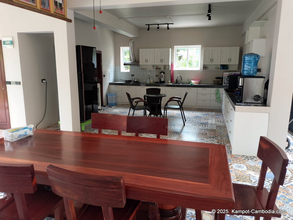 Queen Island resort in Kampot, Cambodia. Island resort.