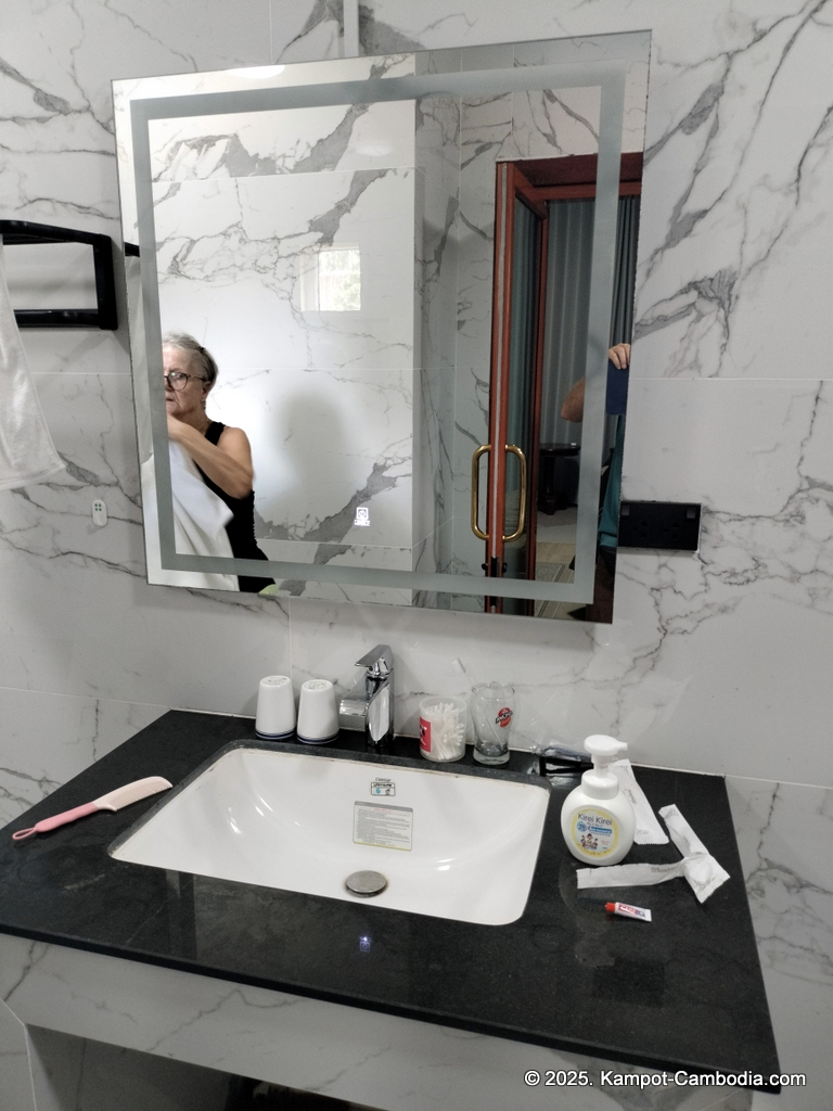 Queen Island resort in Kampot, Cambodia. Island resort.