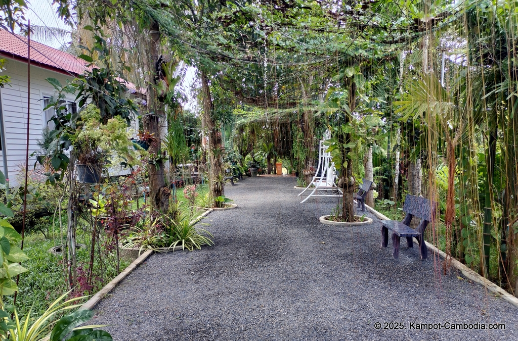 Queen Island resort in Kampot, Cambodia. Island resort.