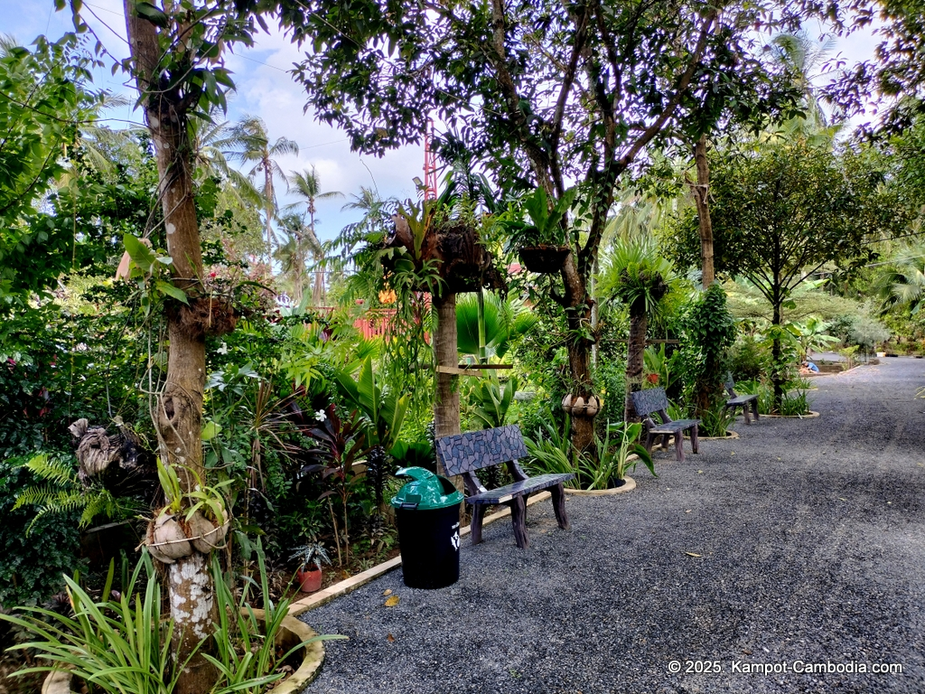 Queen Island resort in Kampot, Cambodia. Island resort.