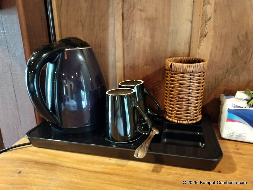 Queen Island resort in Kampot, Cambodia. Island resort.